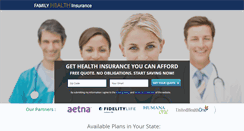 Desktop Screenshot of familyhealthinsurancequote.net